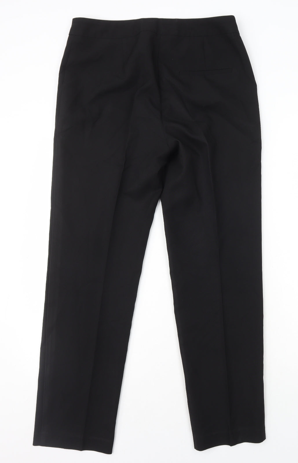Papaya Womens Black Polyester Dress Pants Trousers Size 10 L28 in Regular Zip