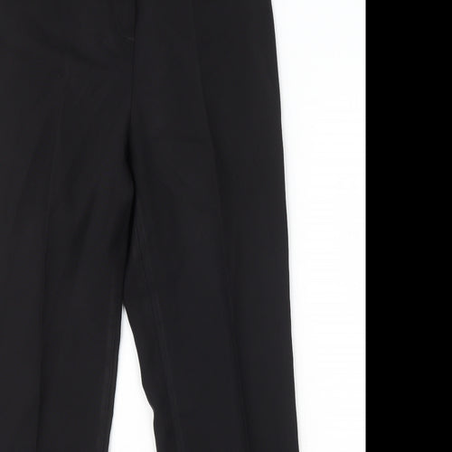 Papaya Womens Black Polyester Dress Pants Trousers Size 10 L28 in Regular Zip