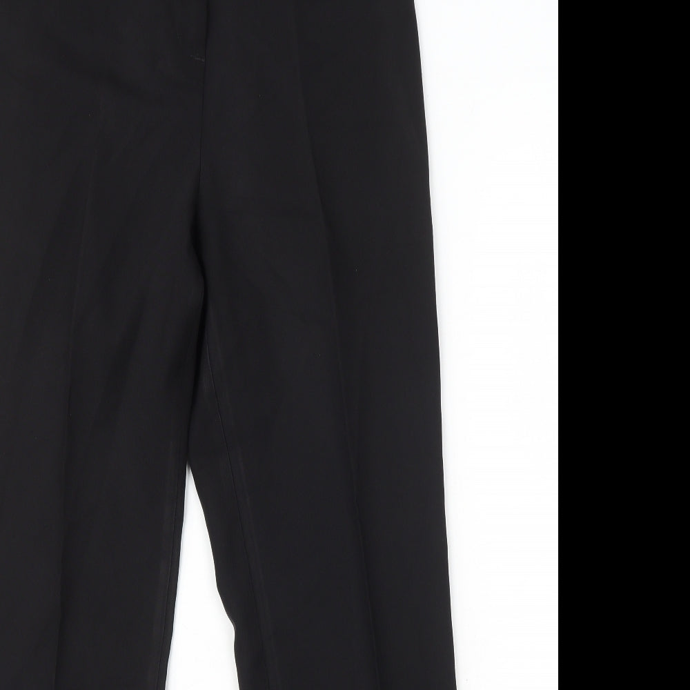 Papaya Womens Black Polyester Dress Pants Trousers Size 10 L28 in Regular Zip