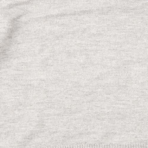 H&M Womens Grey Mock Neck Polyester Pullover Jumper Size S
