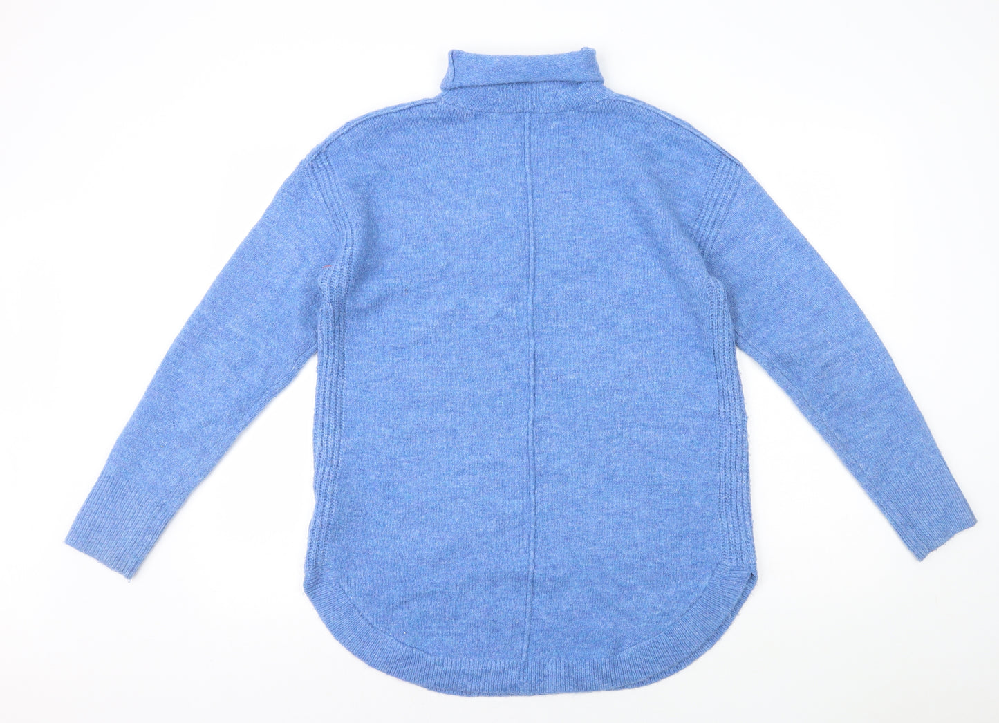 Gap Womens Blue Roll Neck Acrylic Pullover Jumper Size M