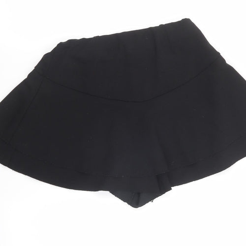 New Look Girls Black Polyester Flare Skort Size 14-15 Years Regular Pull On