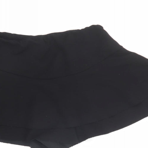 New Look Girls Black Polyester Flare Skort Size 14-15 Years Regular Pull On