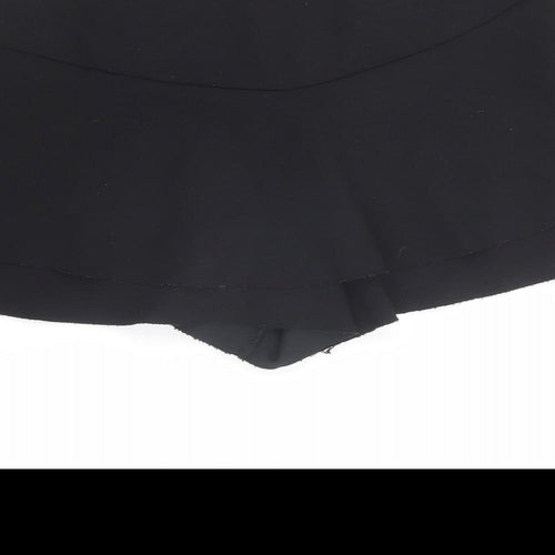New Look Girls Black Polyester Flare Skort Size 14-15 Years Regular Pull On