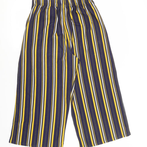 Cameo Rose Womens Multicoloured Striped Polyester Trousers Size 12 L20 in Regular Tie