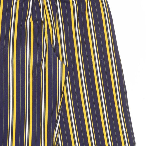 Cameo Rose Womens Multicoloured Striped Polyester Trousers Size 12 L20 in Regular Tie