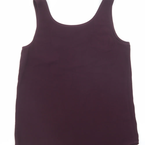 NEXT Womens Purple Nylon Basic Tank Size 6 Scoop Neck