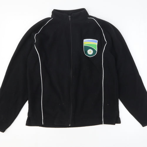 Preworn Mens Black Polyester Full Zip Sweatshirt Size XS