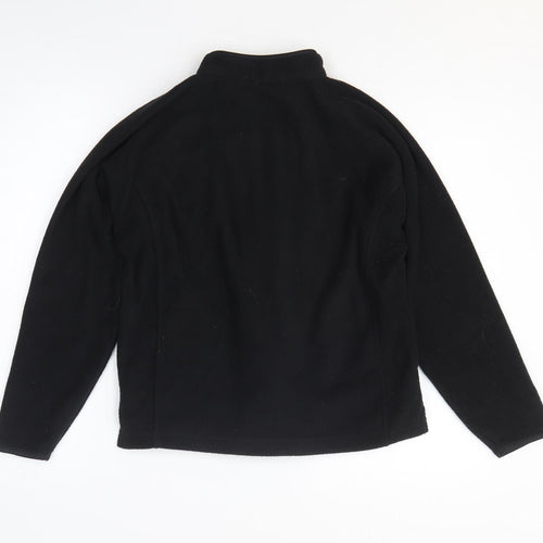 Preworn Mens Black Polyester Full Zip Sweatshirt Size XS