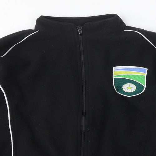 Preworn Mens Black Polyester Full Zip Sweatshirt Size XS