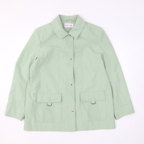 EWM Womens Green Jacket Size L Zip