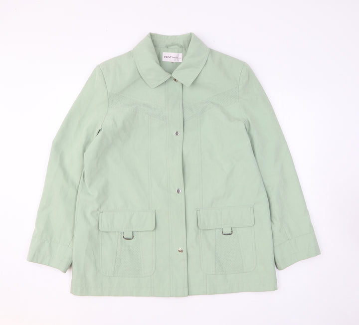 EWM Womens Green Jacket Size L Zip