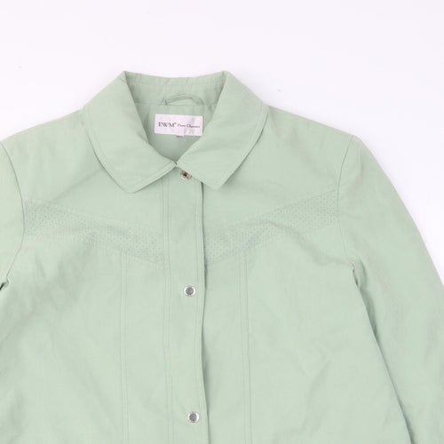 EWM Womens Green Jacket Size L Zip