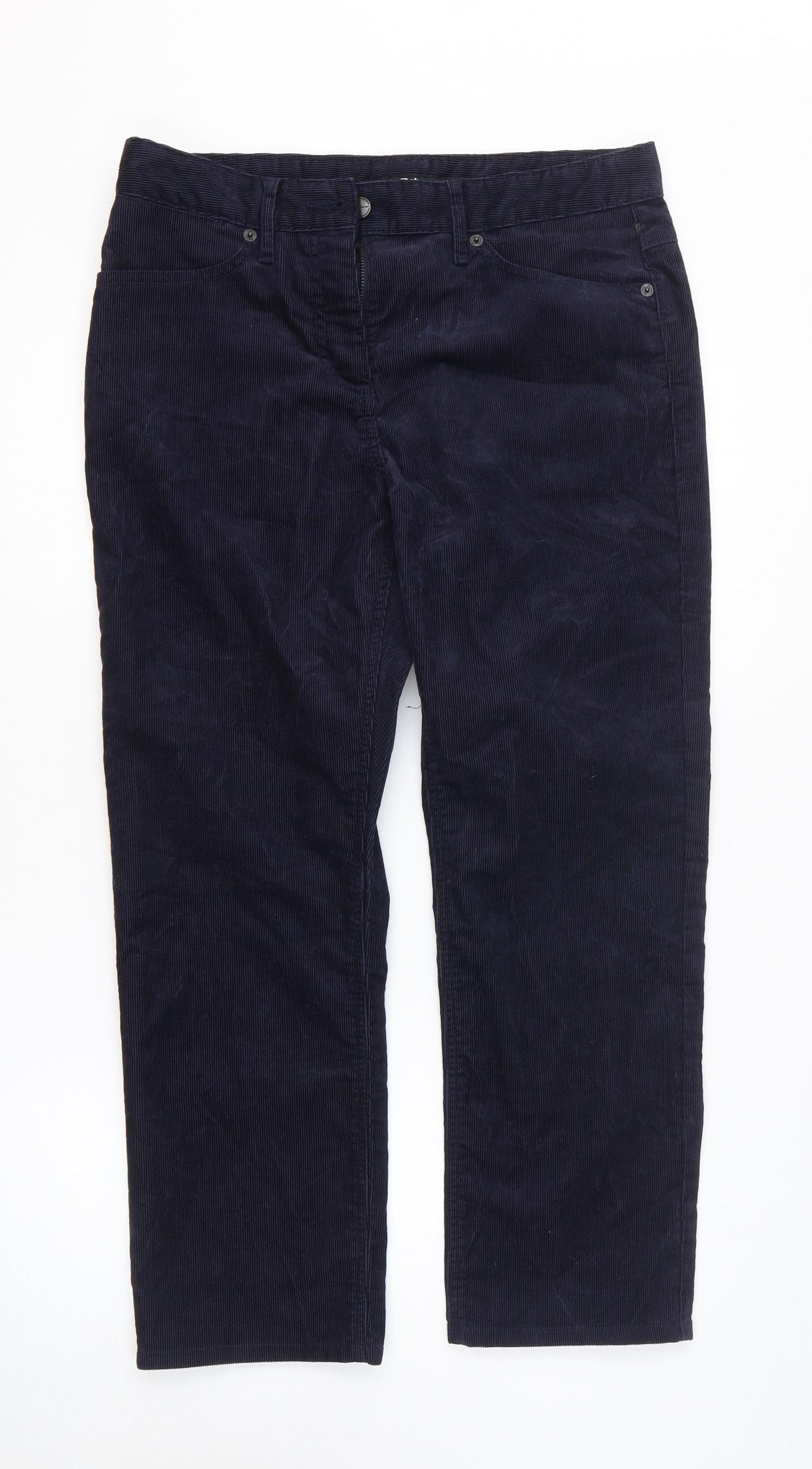 Rohan Womens Blue Cotton Straight Jeans Size 10 L25 in Regular Zip