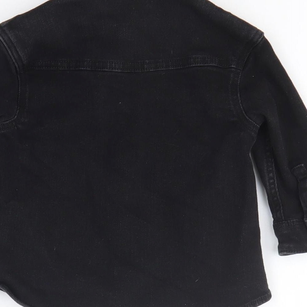 NEXT Boys Black Jacket Size 9-12 Months Button