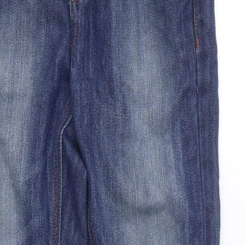 NEXT Boys Blue Cotton Straight Jeans Size 10 Years Regular Zip