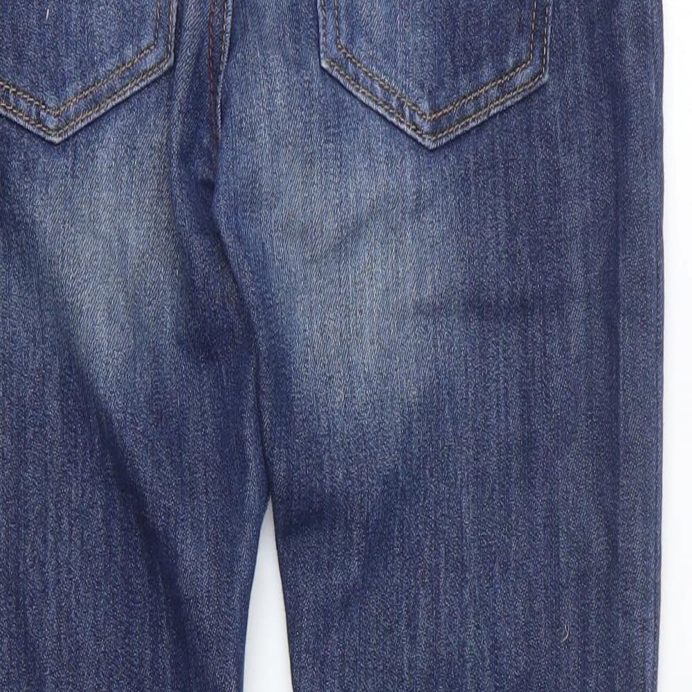 NEXT Boys Blue Cotton Straight Jeans Size 10 Years Regular Zip