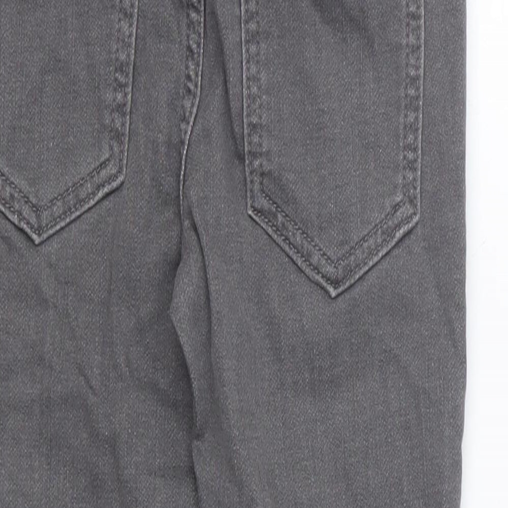 Matalan Boys Grey Cotton Jegging Jeans Size 6 Years Regular Drawstring