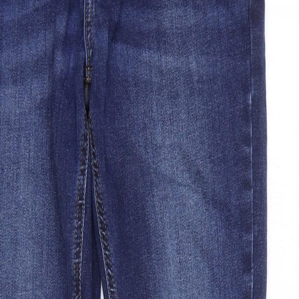 Boden Boys Blue Cotton Straight Jeans Size 13 Years Regular Zip