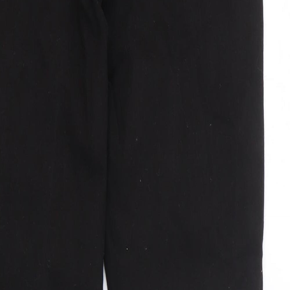 NEXT Girls Black Cotton Skinny Jeans Size 16 Years Regular Zip