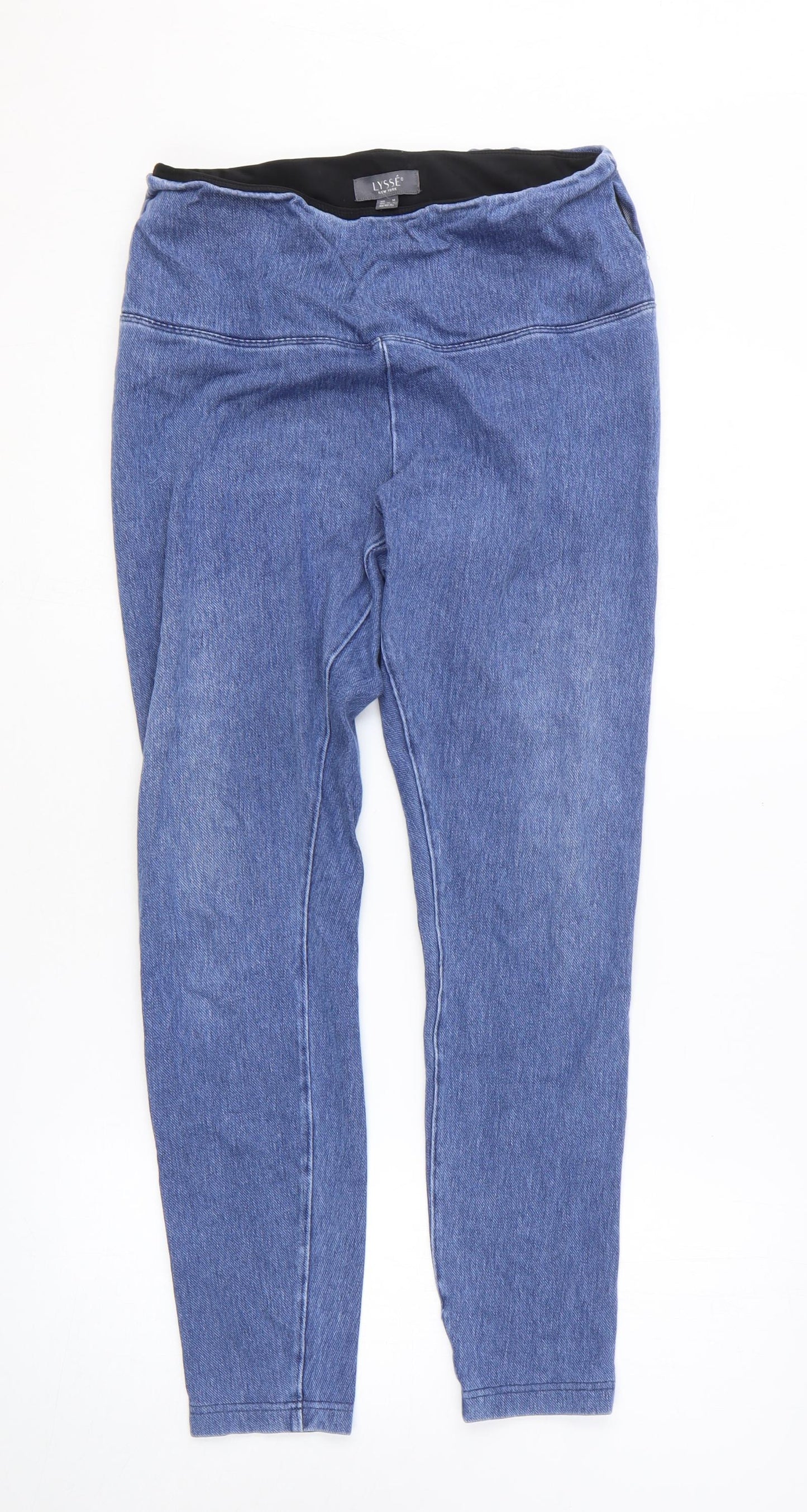 Lysse Womens Blue Cotton Jegging Jeans Size 12 L28 in Regular