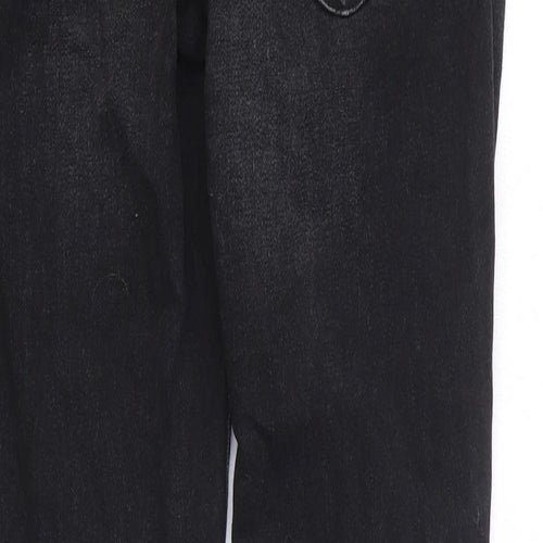 Preworn Womens Black Cotton Skinny Jeans Size 30 in L29 in Regular Zip