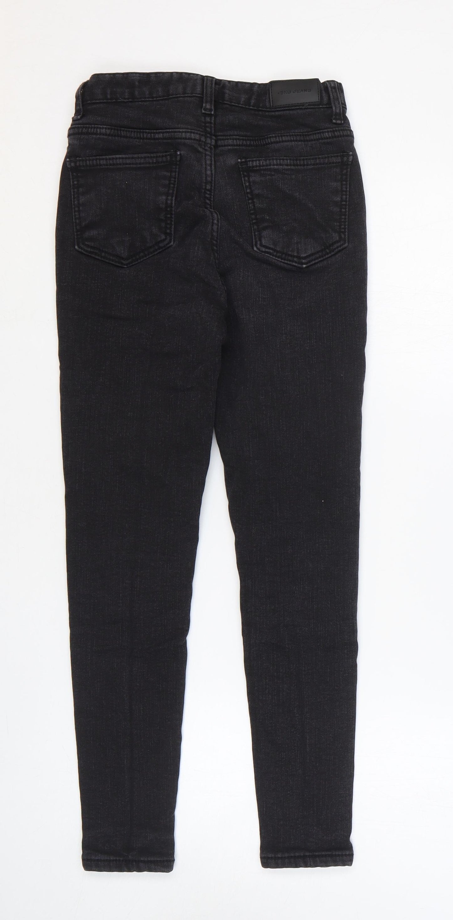 Preworn Womens Black Cotton Skinny Jeans Size 25 in L24 in Regular Zip