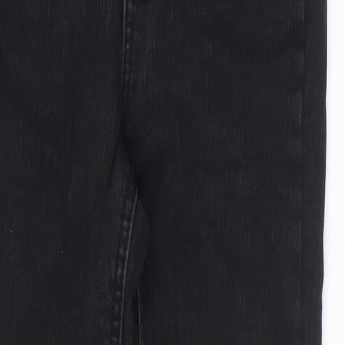 Preworn Womens Black Cotton Skinny Jeans Size 25 in L24 in Regular Zip