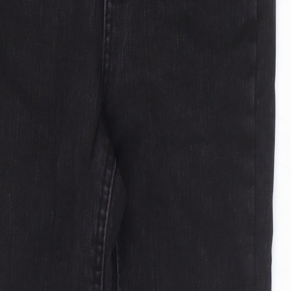 Preworn Womens Black Cotton Skinny Jeans Size 25 in L24 in Regular Zip