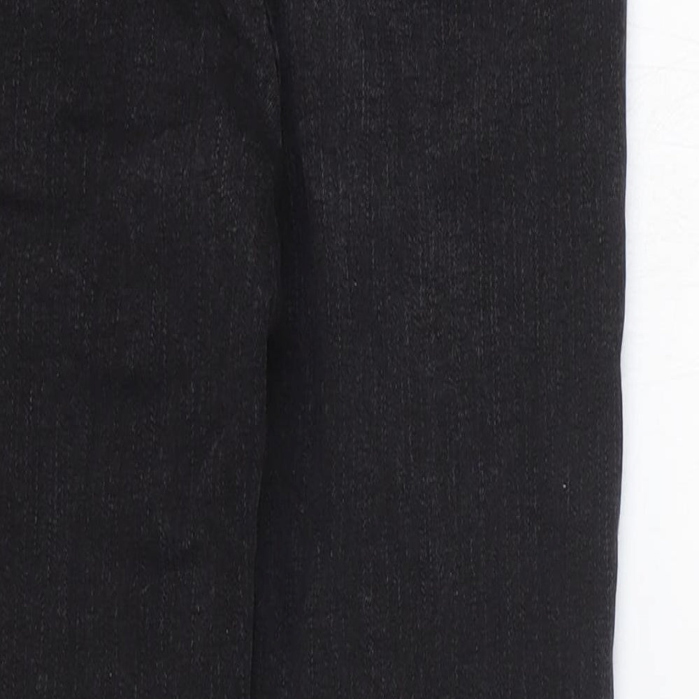 Preworn Womens Black Cotton Skinny Jeans Size 25 in L24 in Regular Zip