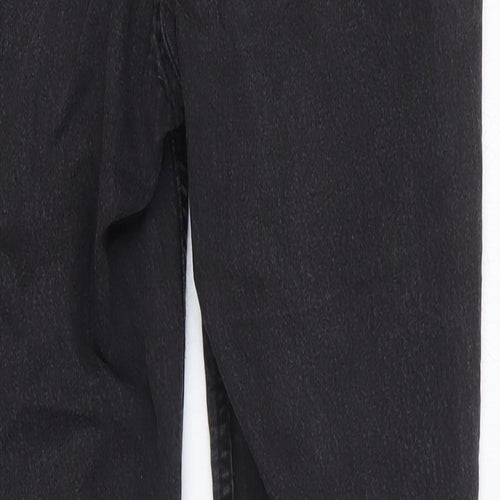 H&M Womens Black Cotton Skinny Jeans Size 12 L27 in Regular Zip