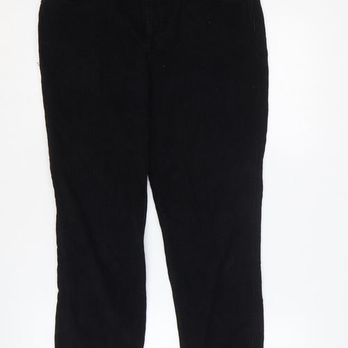 Urban Outfitters Womens Black Cotton Tapered Jeans Size 30 in L30 in Regular Button