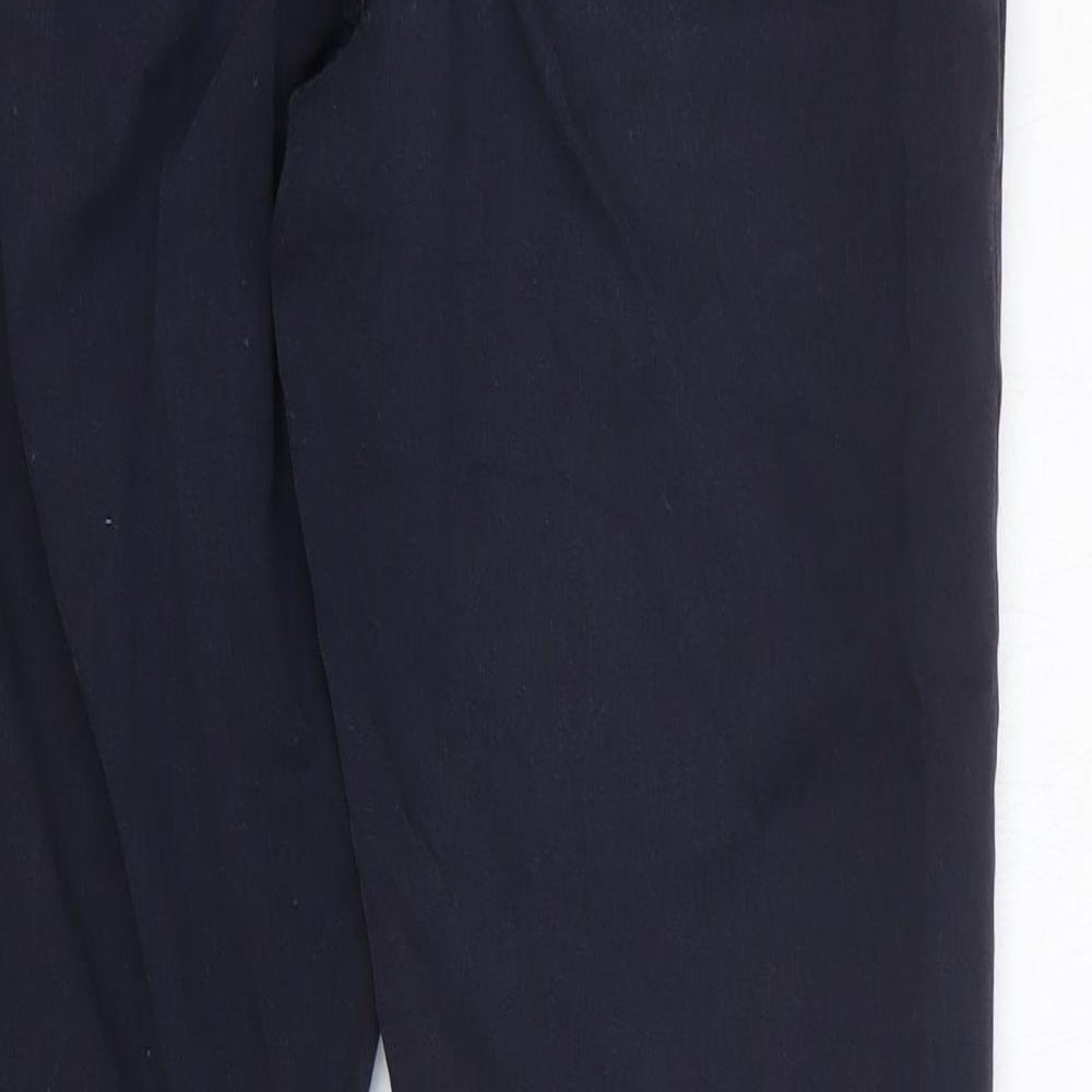 Marks and Spencer Womens Blue Cotton Straight Jeans Size 10 L28 in Regular Zip
