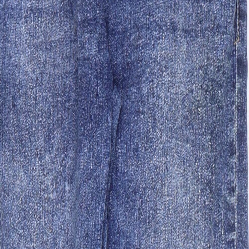 NEXT Boys Blue Cotton Skinny Jeans Size 9 Years Regular Zip