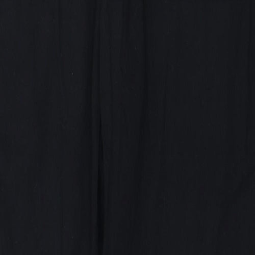 Warehouse Womens Black Cotton Straight Jeans Size 10 L26 in Regular Zip