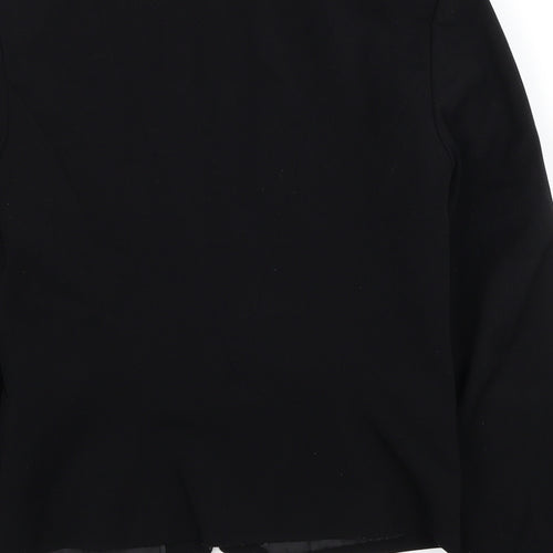 Divided by H&M Womens Black Jacket Blazer Size 8 Buckle