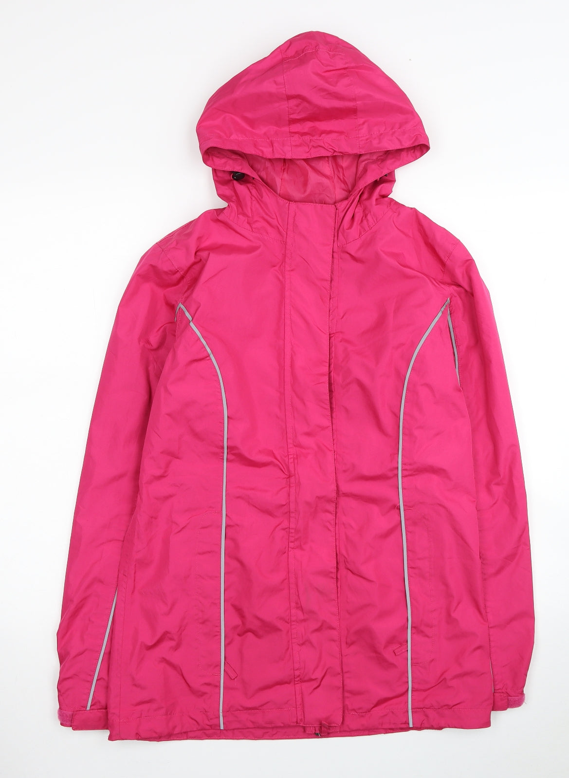 Crane Womens Pink Windbreaker Coat Size 8 Zip - Size 8-10