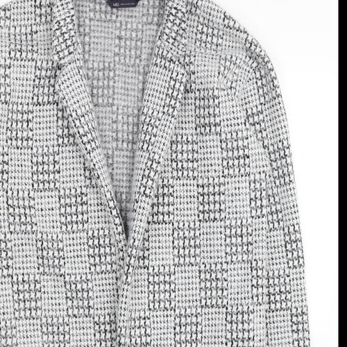 Marks and Spencer Womens White Geometric Kimono Coatigan Size 12