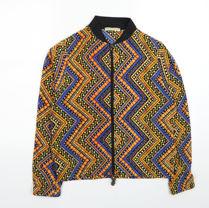 Innocent Womens Multicoloured Geometric Jacket Size 12 Zip