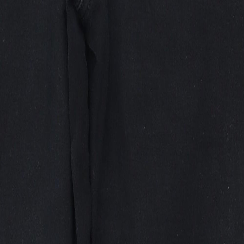 NEXT Womens Black Cotton Skinny Jeans Size 12 L24 in Regular Zip