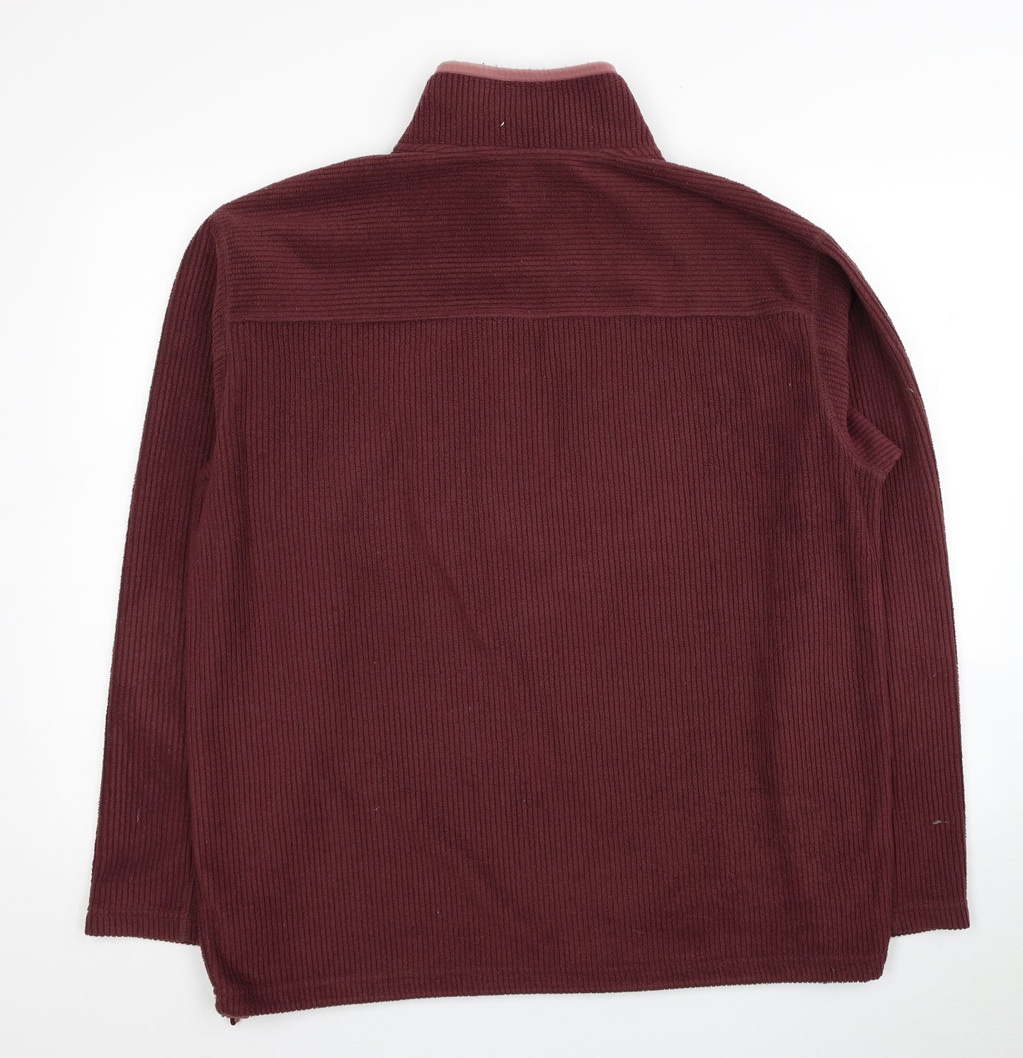 Guice Mens Red Polyester Pullover Sweatshirt Size L - Ribbed