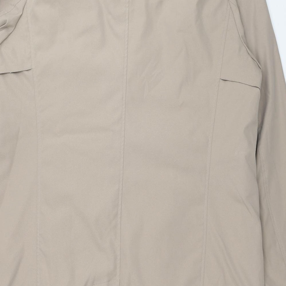 Guards London Mens Beige Trench Coat Coat Size S Button