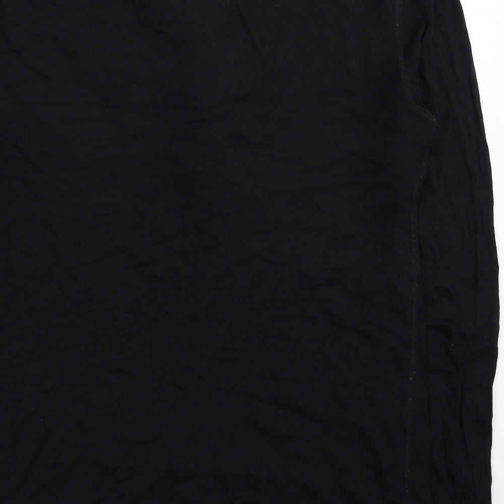 HUGO BOSS Mens Black Cotton T-Shirt Size M V-Neck