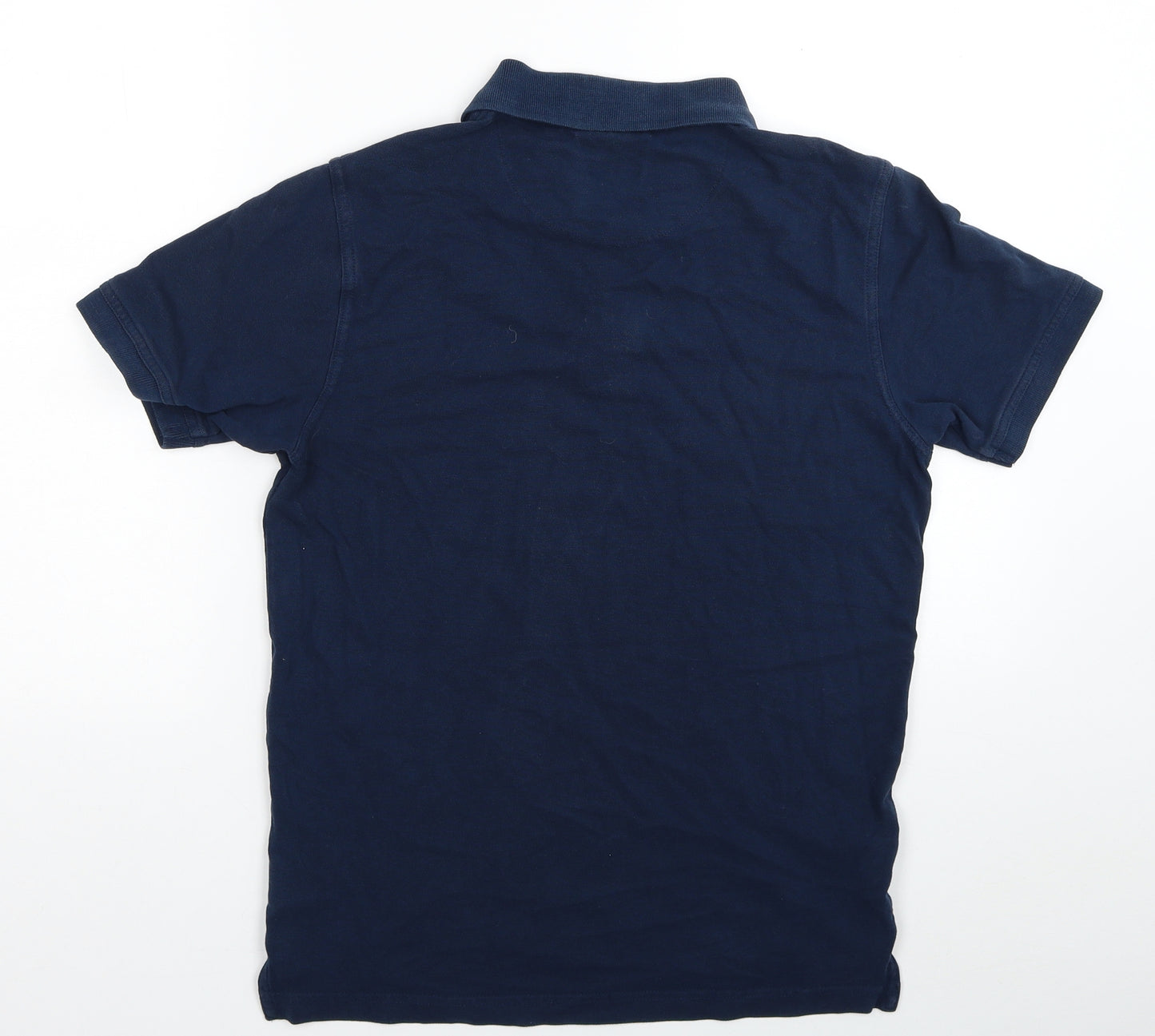 Pierre Cardin Mens Blue Cotton Polo Size S Collared Pullover