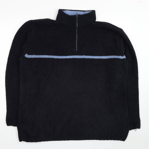 Cutting Edge Womens Black Polyester Pullover Sweatshirt Size XL Pullover