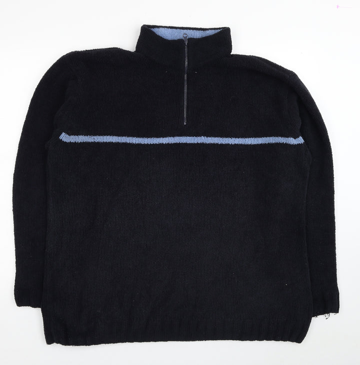 Cutting Edge Womens Black Polyester Pullover Sweatshirt Size XL Pullover