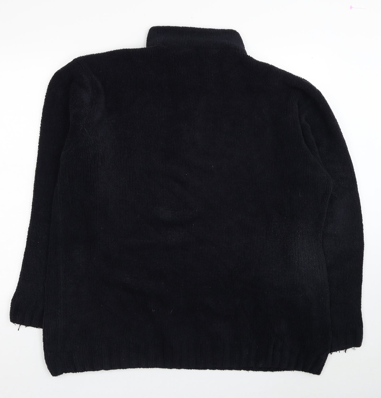 Cutting Edge Womens Black Polyester Pullover Sweatshirt Size XL Pullover
