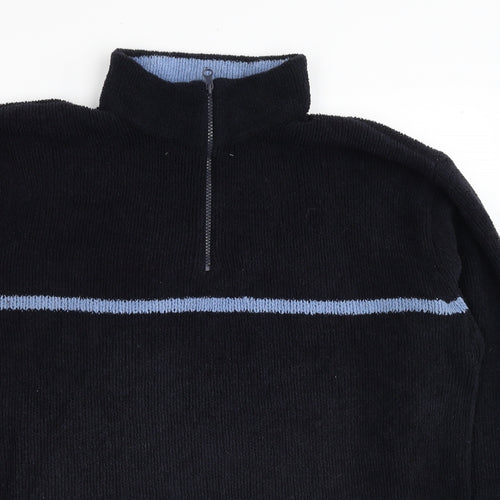 Cutting Edge Womens Black Polyester Pullover Sweatshirt Size XL Pullover