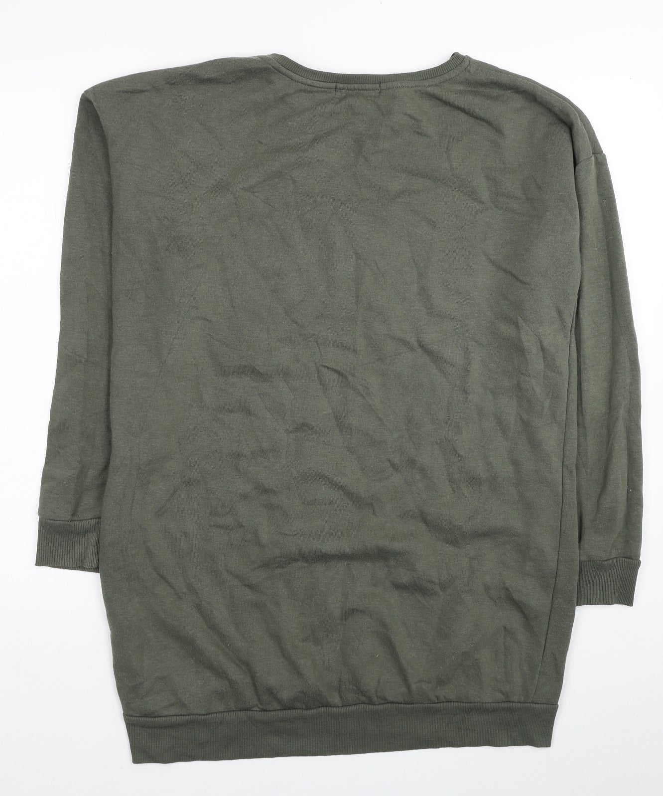 Primark Womens Green Polyester Tunic Sweatshirt Size 10 Pullover - Sassy Size 10-12