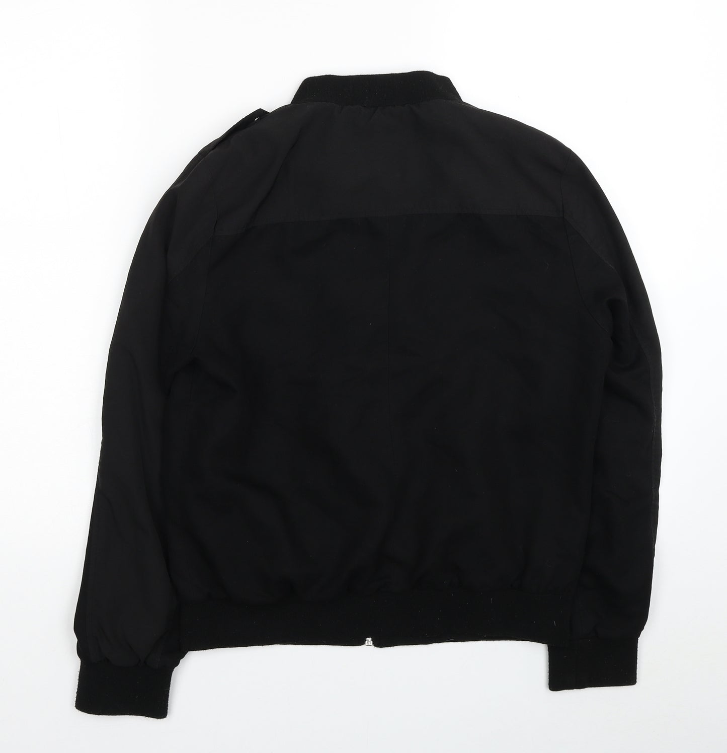 Anita & Green Womens Black Bomber Jacket Jacket Size M Zip